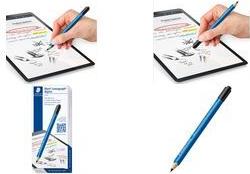 Staedtler Mars® Lumograph® digital jumbo Digitaler Stift mit druckempfindlicher Schreibspitze, mit präziser Schreibspitze, Radiergummi-Taste Blau (180J 22-3)