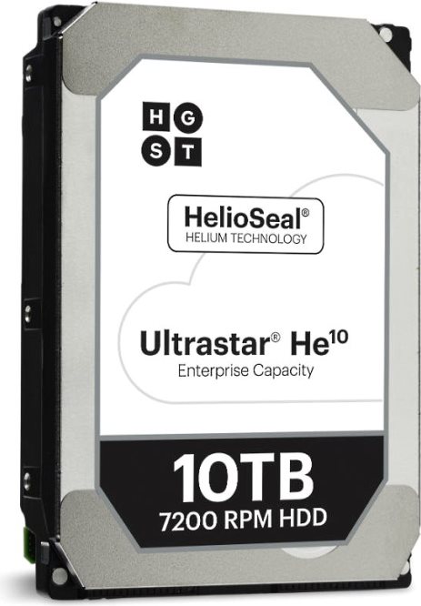 HGST Ultrastar HE10 10TB HDD SATA 6Gb/s 512E ISE 7200Rpm HUH721010ALE600 ohne Power disable Funktion 24x7 8,9cm 3.5" Bulk (0F27604)