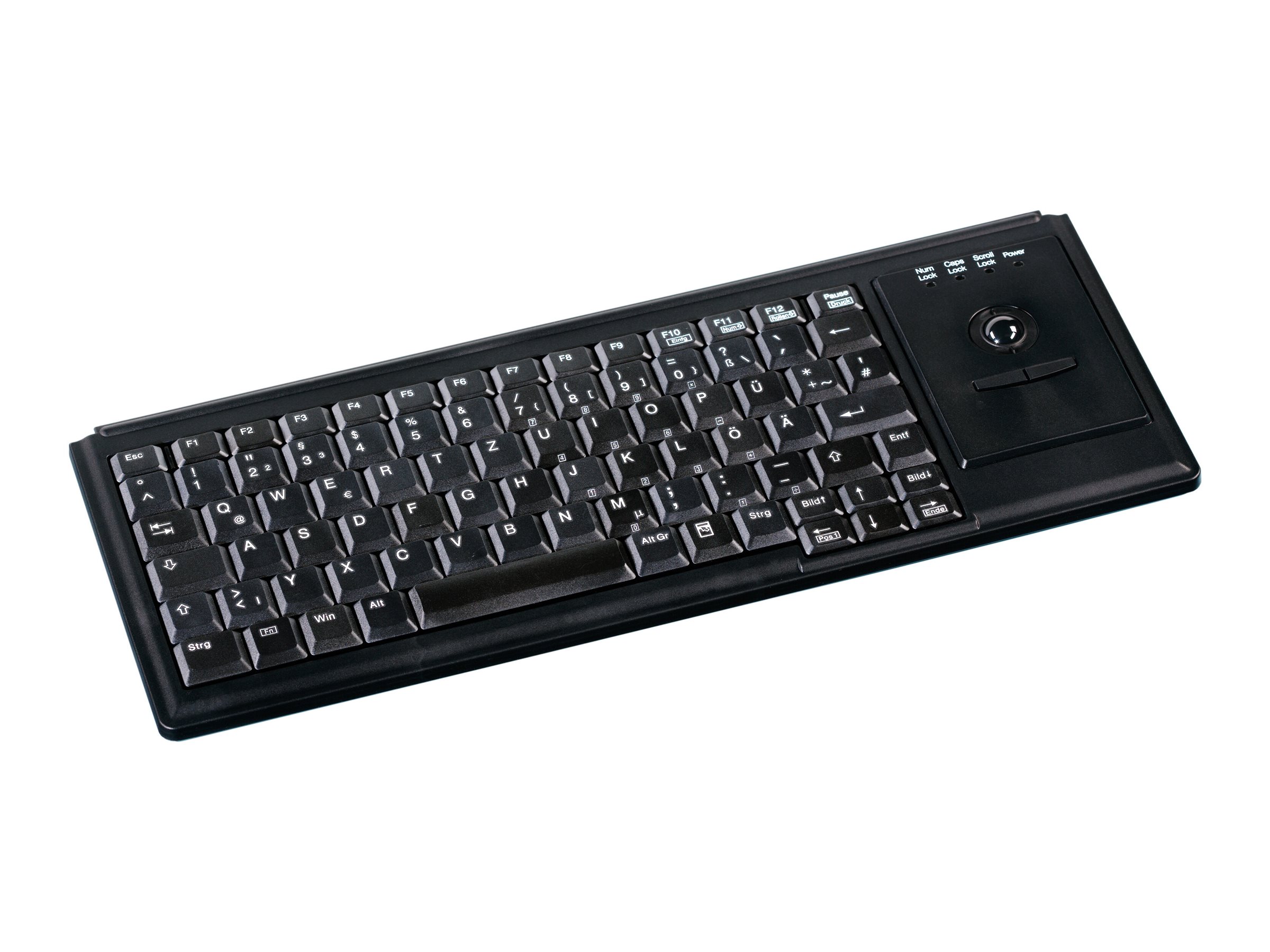Active Key Contour Active Key IndustrialKey AK-4400-T USB Trackball Tastatur Deutsch Schwarz