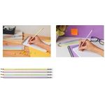 BIC EVOLUTION PASTEL Bleistifte HB rosa, lila, grün, gelb mit Radierer, 10 St. (518306)