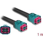 Delock Kabel HDMTD Z quad Buchse zu 1 m IP67 Schutzart (90342)