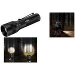 ANSMANN LED-Taschenlampe Adventure TA500BF, schwarz mit Gürtelclip, Lichtstrom: 470 Lumen, Leuchtdauer: - 1 Stück (1600-0762)