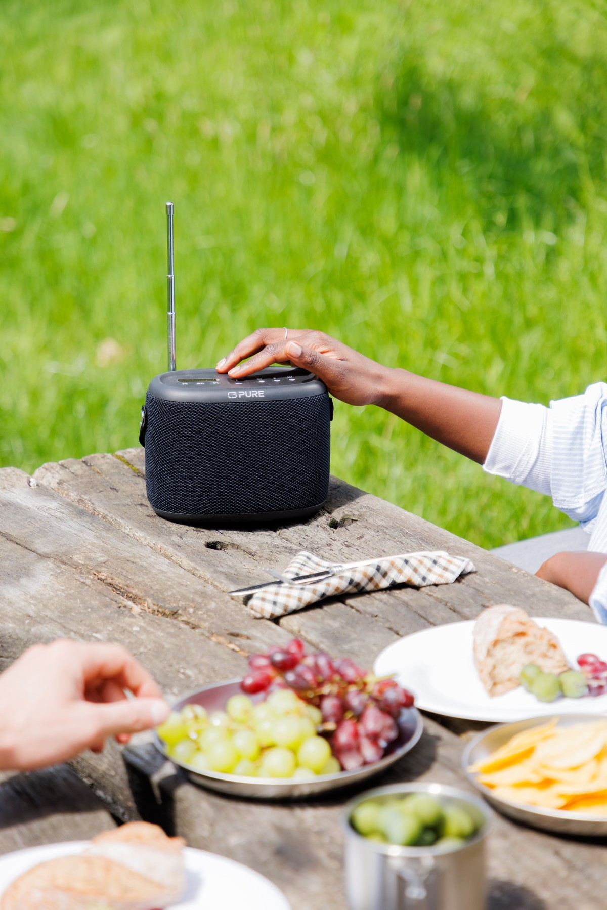 Pure Acoustics Pure Woodland Tragbarer Bluetooth-Lautsprecher Bluetooth 5.1 10 W Schwarz