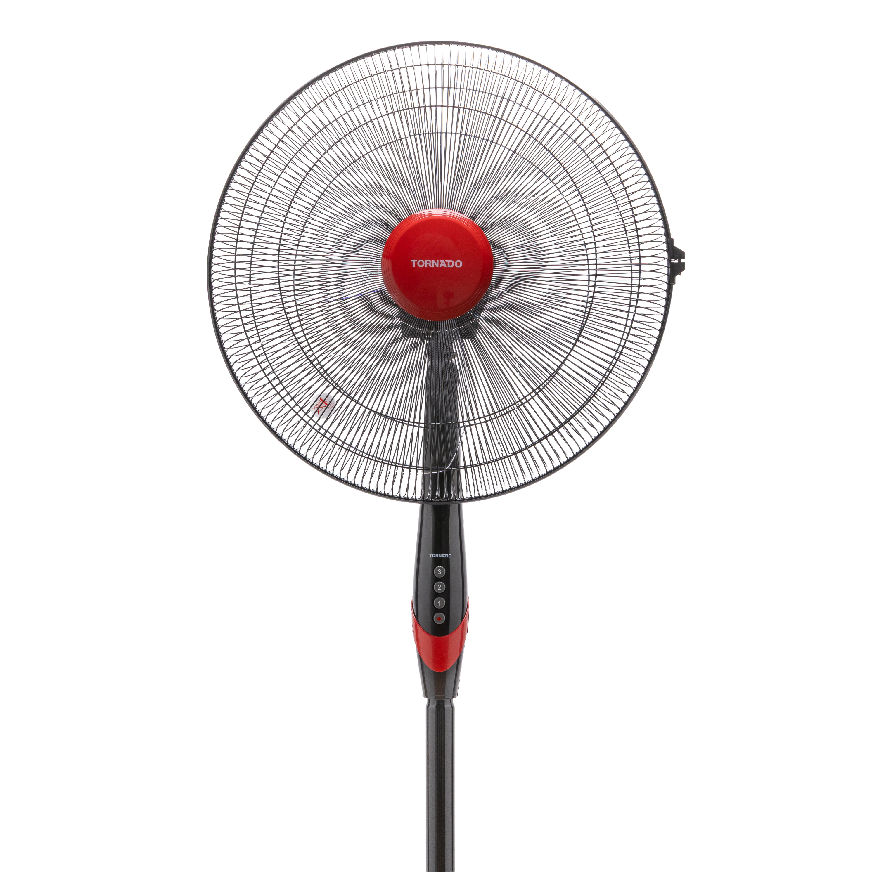 Tornado Ventilator TSF-18XW 18" 4 Flügel Schwarz, Rot
