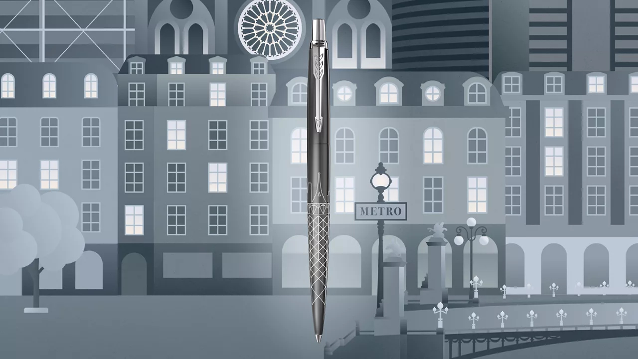 Parker Jotter SE Paris Druckkugelschreiber Medium Grau