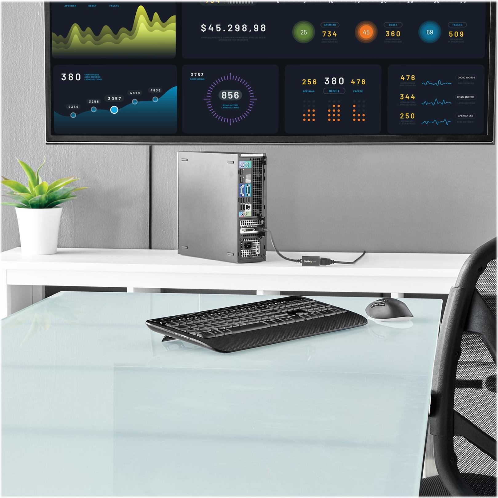StarTech DisplayPort auf HDMI Videokonverter DP2HDMI2 bis 1920x1200 Schwarz