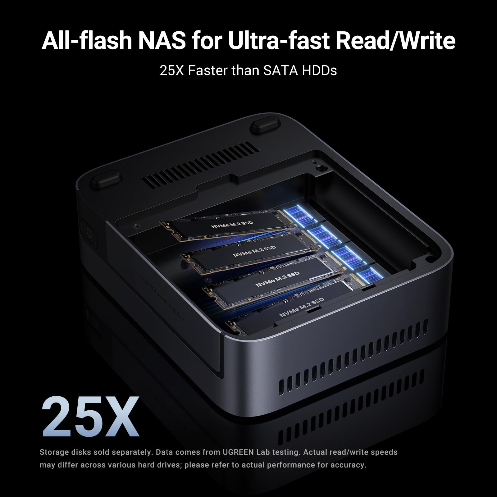 UGREEN NASync DXP480T Plus NAS-Server Intel Core i5-1235U 8 GB RAM Schwarz, Grau