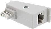TAE-F Adapter TAE-F Stecker auf RJ45 Buchse (69949)