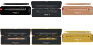 CARAN D'ACHE Druckbleistift 844 Goldbar, 0,7 mm, gold sechseckiger Schaft aus Aluminium, goldfarbene Satinierung, - 1 Stück (844.999)