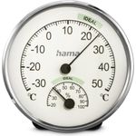 Hama Thermometer und Hygrometer Chios, Silber/Weiß (00222235)