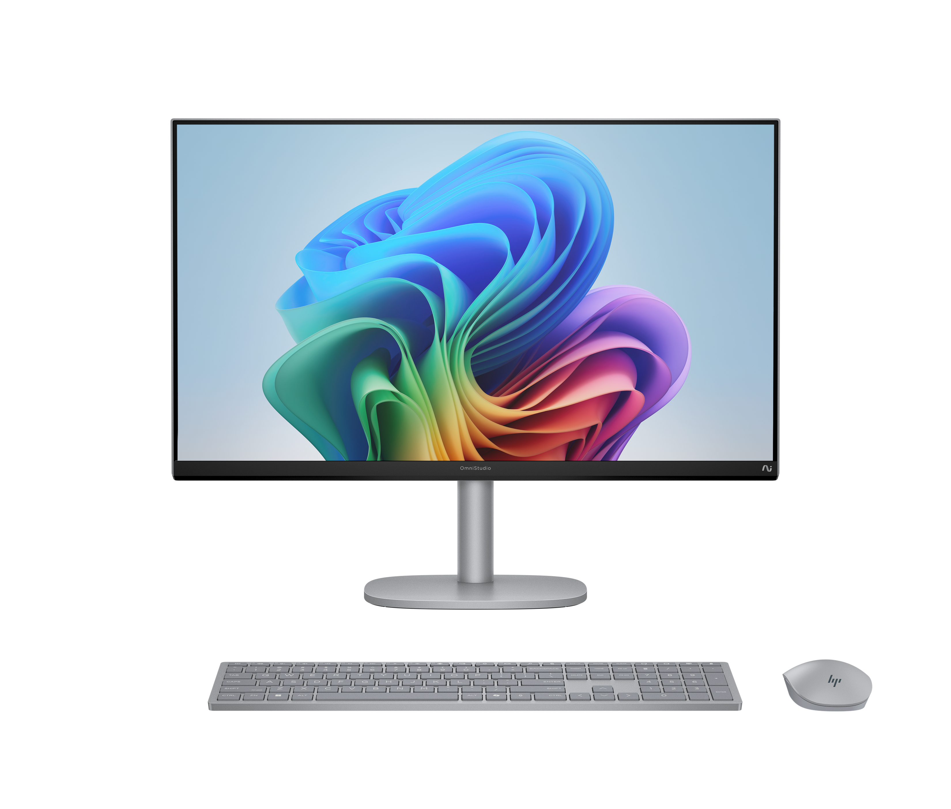 HP OmniStudio X 27-cs1173ng All-in-One PC 27" 4K-UHD Intel Core Ultra 7 256V 16 GB RAM 1 TB SSD Silber
