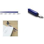 kangaro Federhalter / Pennhalter, inkl. 5 Federn, blau Stifthalter für Kronenstift, Länge: 168 mm, - 1 Stück (K-7903)