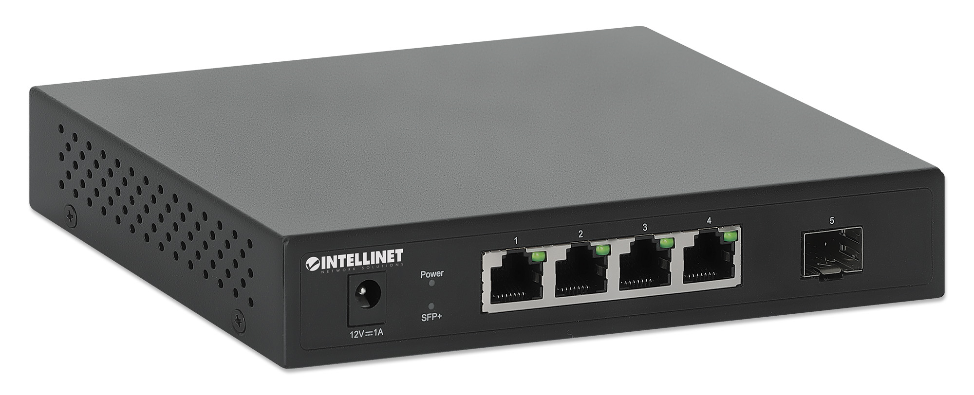 Intellinet 562058 Switch 5-Port 4x 2.5GBase-T 1x 10G SFP+ Schwarz