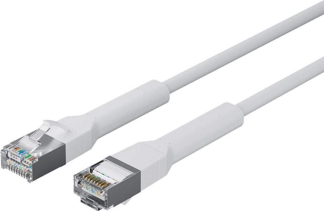 Lanview Network Cable CAT6A U/FTP (LSZH) 1m White (LV-6AFTP-FLEX-ANG-01W-S)