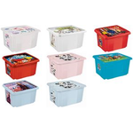 keeeper Aufbewahrungsbox karolina "Peppa", 45 Liter Dreh-/Stapelbox mit Deckel, aus PP, natur-transparent, mit - 1 Stück (1223900119400)