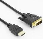 ACT AK3734 Videokabel-Adapter 1 m HDMI Typ A (Standard) DVI-D Schwarz (AK3734)