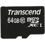 Transcend Premium Flash-Speicherkarte (microSDHC/SD-Adapter inbegriffen) (TS64GUSDXC10)