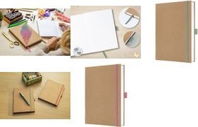 Sigel Notizbuch Pure Mint A5 Blanko Braun/Mint - A5 (JN841)