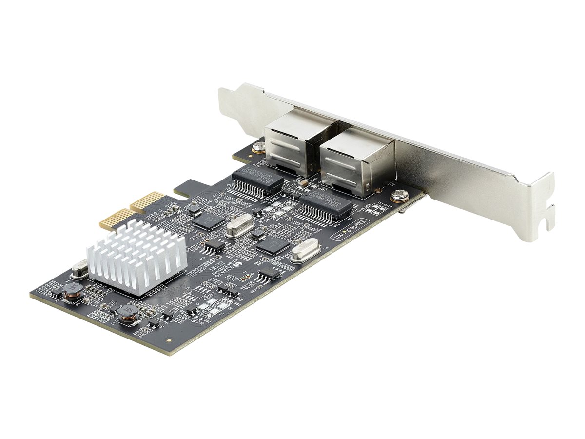 Startech PR22GI-NETWORK-CARD 2-Port 2.5 Gbit PCIe Netzwerkkarte Schwarz