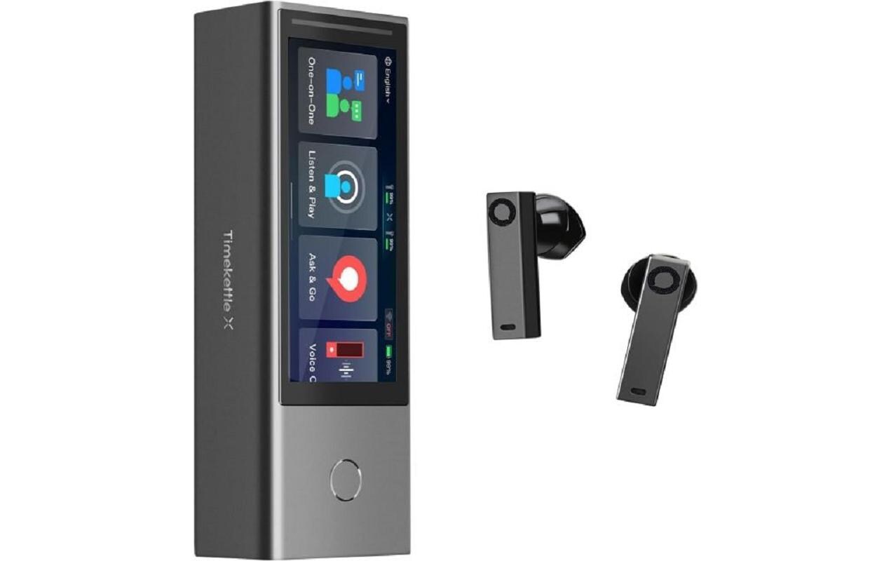 TimeKettle X1 AI Interpreter Hub KI-Übersetzer Schwarz