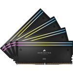 Corsair Dominator Titanium CMP64GX5M4B6400C32. Komponente für: PC, Speicherkapazität: 64 GB, Speicherlayout (Module x Größe): 4 x 16 GB, Interner Speichertyp: DDR5, Speichertaktfrequenz: 6400 MHz, Memory Formfaktor: 288-pin DIMM, CAS Latenz: 32 (CMP64GX5M4B6400C32)