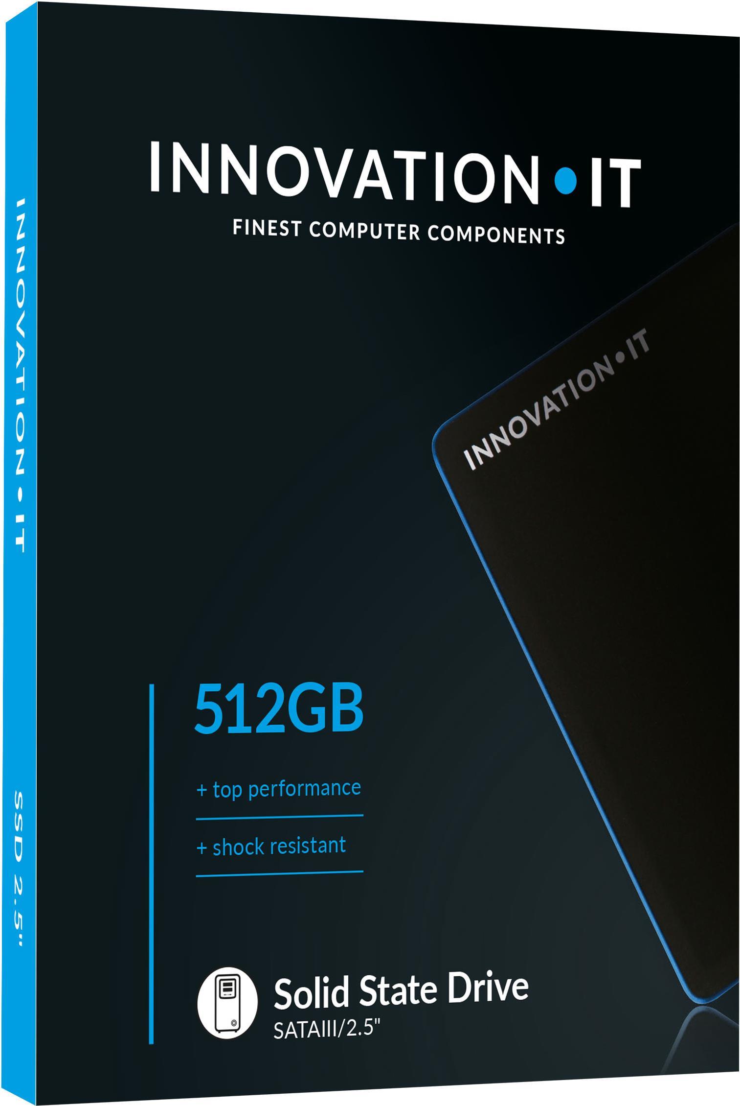 Innovation IT SSD 2.5" 512GB InnovationIT Black2 retail (QLC) 2.5" Serial ATA III QLC 3D NAND (00-512888)