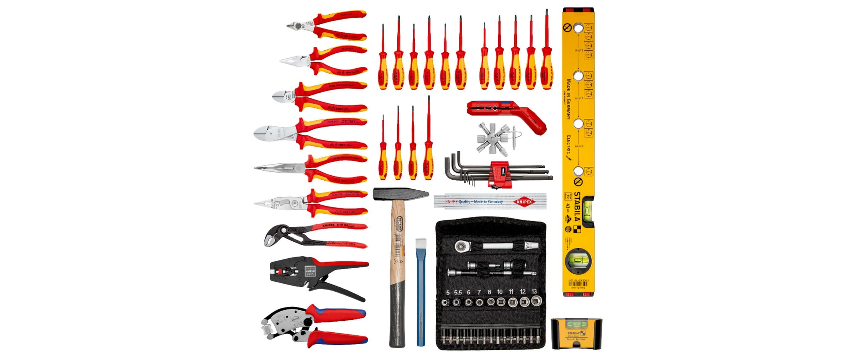 Knipex BIG Basic Move 00 21 06 Werkzeugkoffer Schwarz, Rot, Gelb
