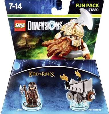 LEGO ® Dimensions Fun Pack Lord of the Rings Gimli Nintendo Wii U, PlayStation 4, PlayStation 3, Xbox One, Xbox 360 (4012160932257)