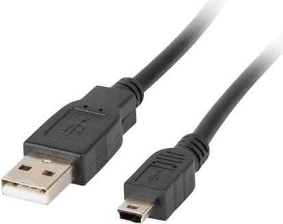 Lanberg CA-USBK-10CC-0018-BK USB Kabel 1,8 m 2.0 Mini-USB A USB A Schwarz (CA-USBK-10CC-0018-BK)