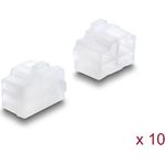 Delock Staubschutz für RJ45 Buchse 10 Stück Silikon transparent (87493)