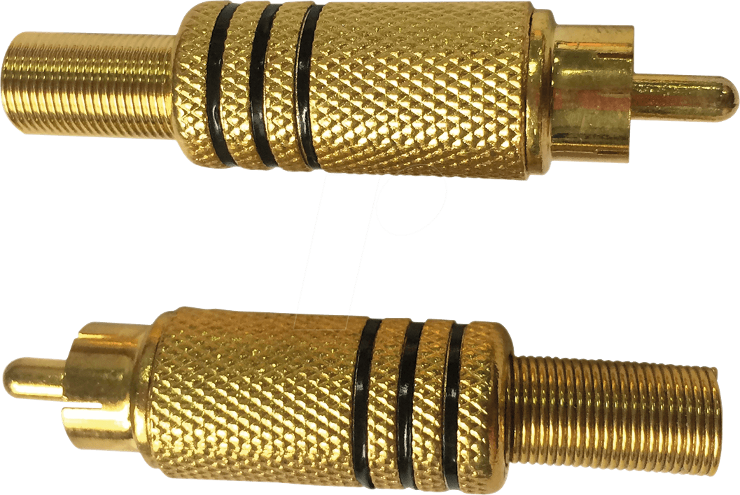 RND CONNECT RND 205-00567 - Cinchstecker, Farbcodierung schwarz, vergoldet (RND 205-00567)