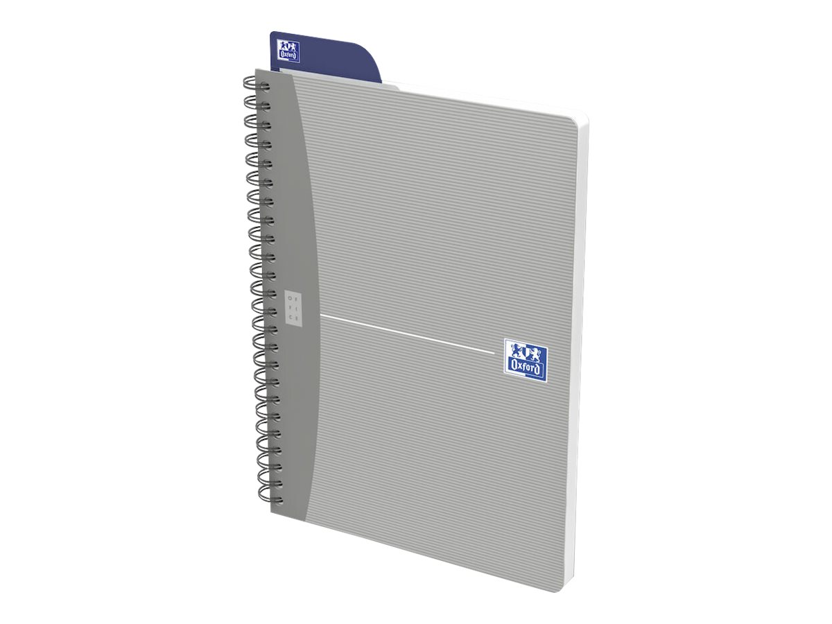 Oxford Office Essentials Spiralbuch DIN A5 kariert 50 Blatt 90 g/m² Blau