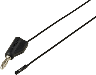 Voltcraft MSL-315 schwarz Messleitung Stecker 4 mm Buchse 0.64 1 m Schwarz 1 St. (VC-17182175)