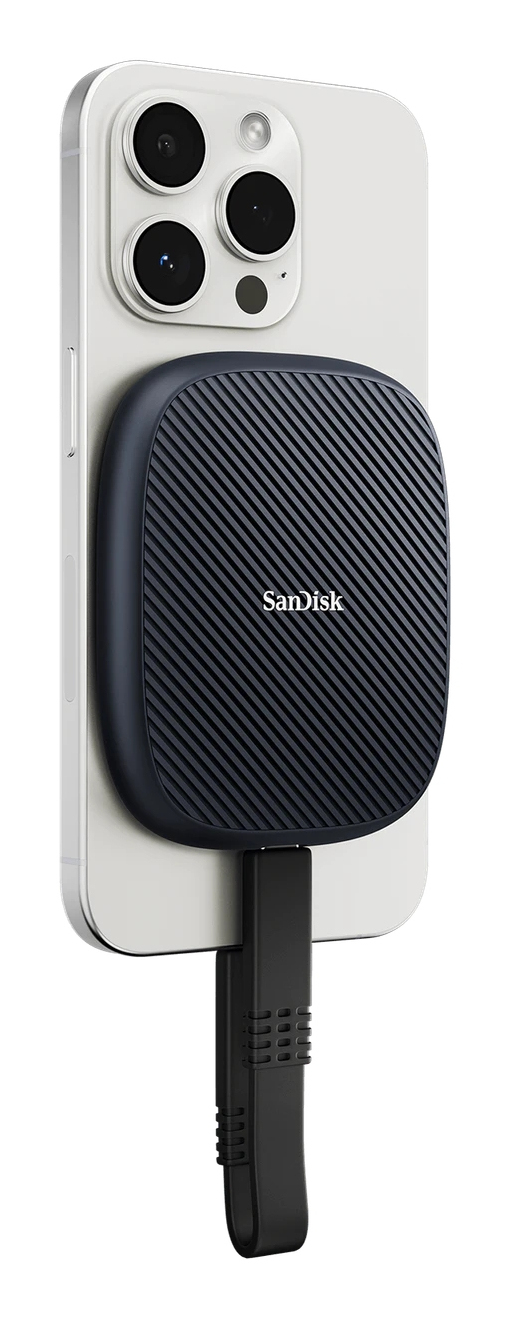 SanDisk Externe SSD 2 TB USB-C bis 1000 MB/s IP65 Schwarz