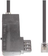 E+P Telefonkabel 6,0m T 138 TAE-F-Stecker/Westernstecker 6/4 - 2 1 (T138)