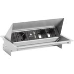 Bachmann 900.408 CONEO Set Einbaurahmen u.4-fach Steckdosenleiste (900.408)