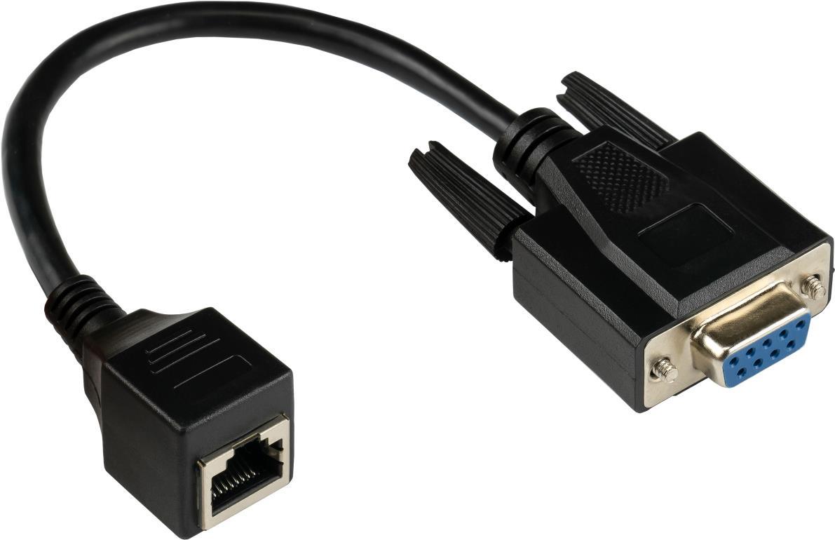 GC 4945-FF - Adapterkabel RJ45 Buchse> D-Sub 9-Pol. Buchse schwarz 0.1 (4945-FF)