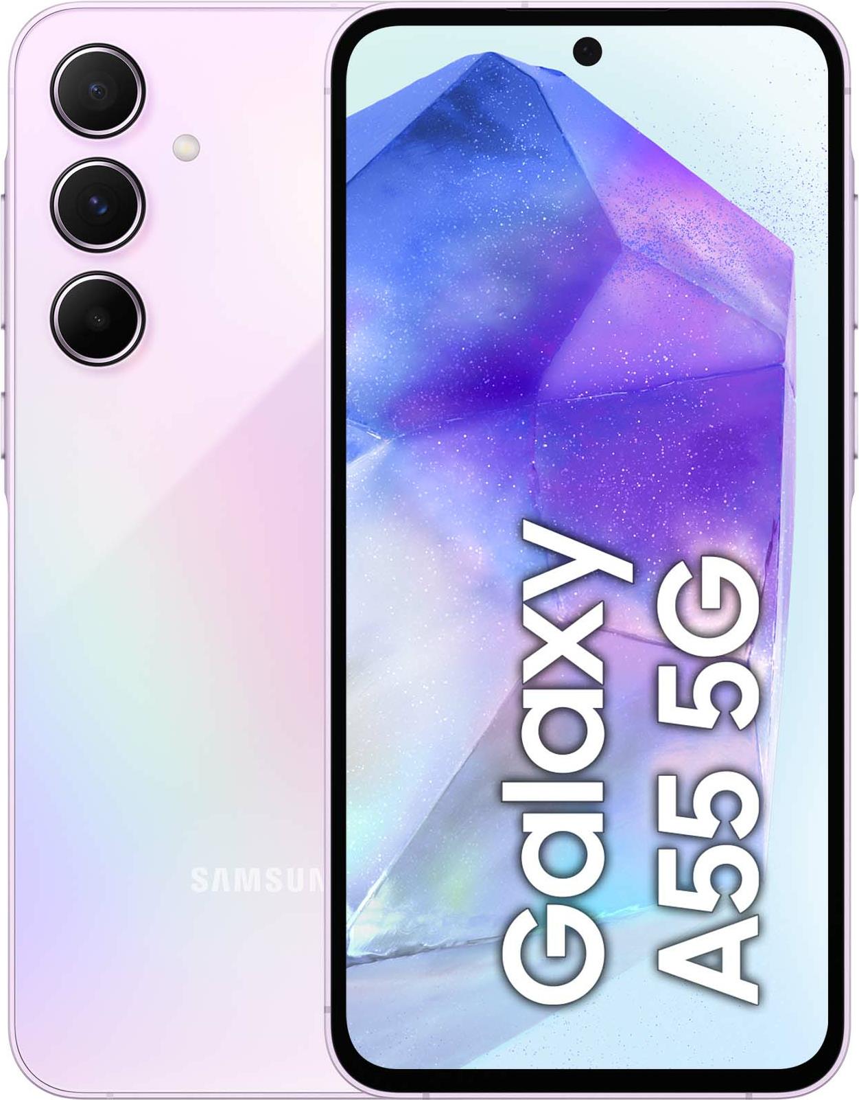 SAMSUNG Galaxy A55 5G 128GB Awesome Lilac EU 16,83cm (6,6\") Super AMOLED Display, Android 14