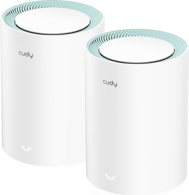 Cudy M1300 2-PACK Mesh-WLAN-System Dual-Band (2,4 GHz/5 GHz) Wi-Fi 5 (802.11ac) Weiß 1 Intern (M1300(2-PACK))