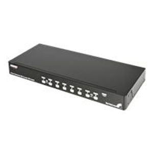 StarTech.com 8 Port USB / PS/2 KVM Switch mit OSD - KVM-Switch - USB - 8 x KV...