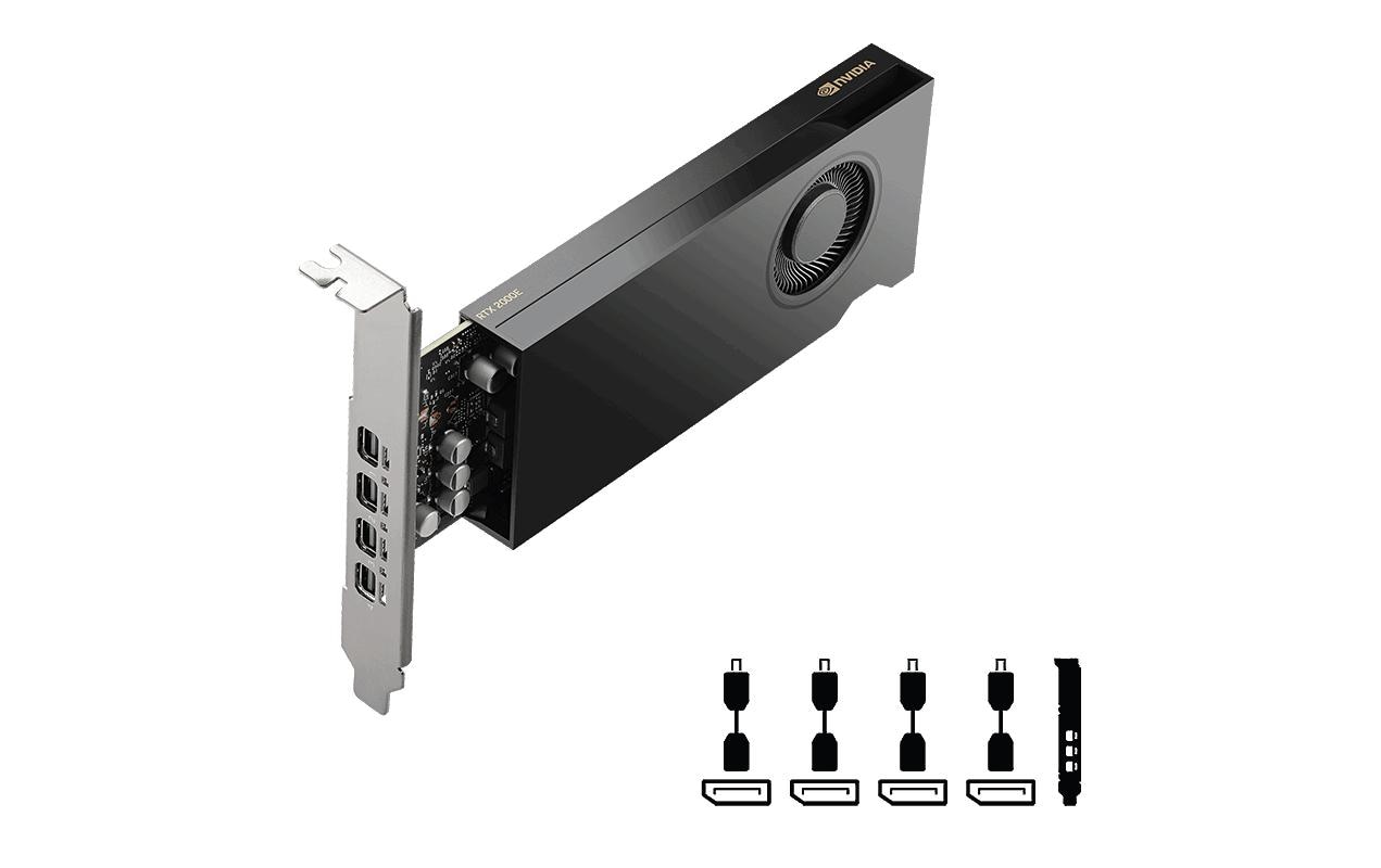 PNY NVIDIA RTX 2000E Ada Generation Grafikkarte 16 GB GDDR6 Schwarz