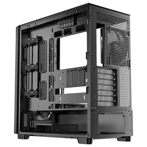 Antec FLUX Midi Tower E-ATX Schwarz Holz