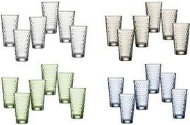 Ritzenhoff & Breker Trinkglas FAVO, 400 ml, klar mit Wabenstruktur, konisch, spülmaschinenfest, - 1 Stück (319323)