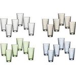 Ritzenhoff & Breker Trinkglas FAVO, 400 ml, klar mit Wabenstruktur, konisch, spülmaschinenfest, - 1 Stück (319323)