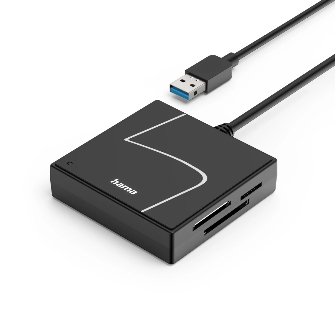 Hama USB-Kartenleser USB 3.2 Gen 1 SD/micro SD/CF/MS Schwarz