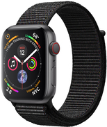 Apple Watch S4 Alu 44mm Cellular Spacegrau (Sport Loop Schwarz) (MTVV2FD/A)