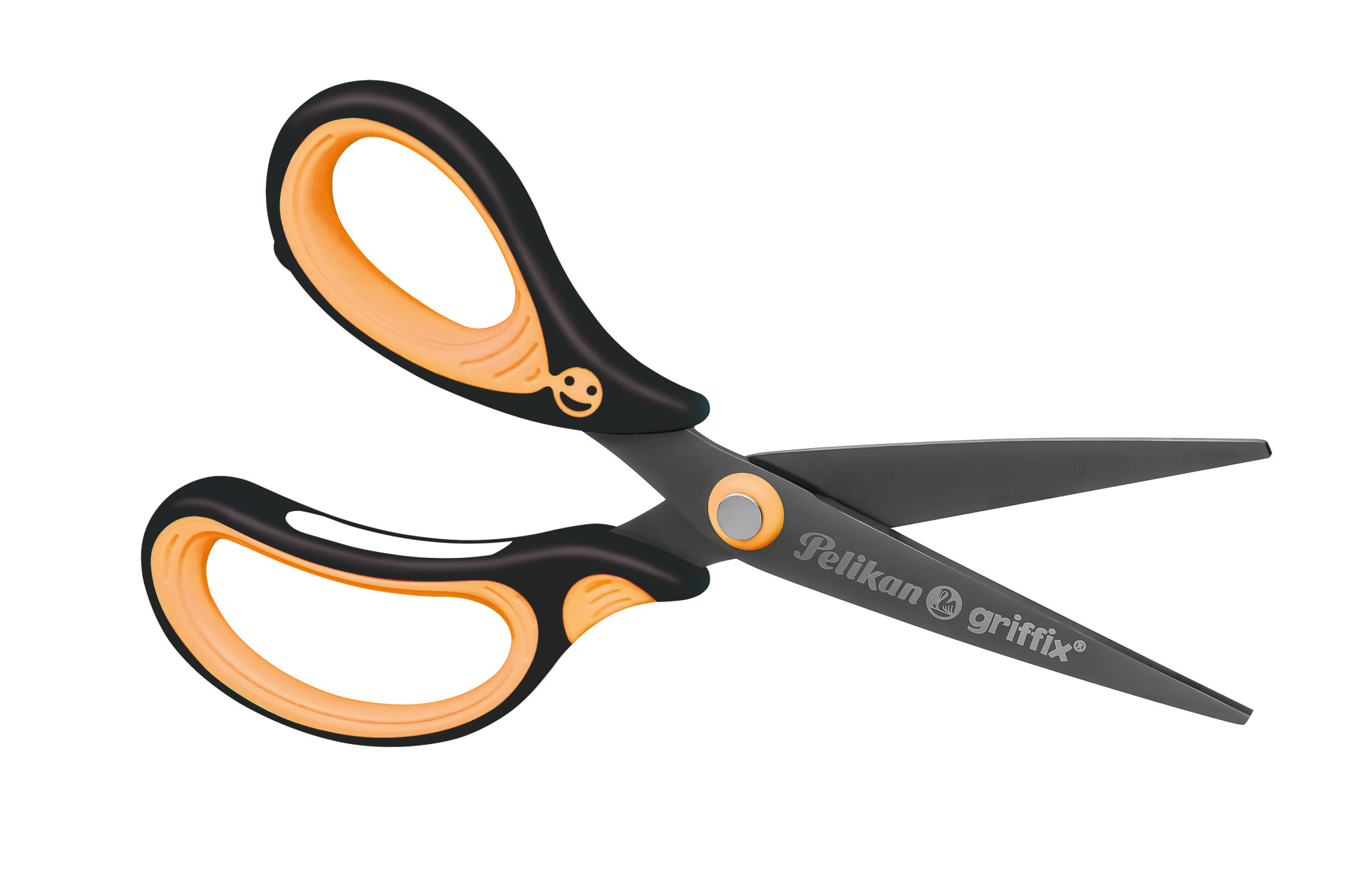 Pelikan Griffix Schere Linkshänder Schwarz, Orange