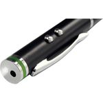 LEITZ Eingabestift 4in1 Stylus, schwarz Touchpen, Kugelschreiber, Laserpointer & LED-Leuchte in - 1 Stück (6414-00-95)