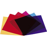 Eurolite Farbfolienbogen 4er Set Rot, Blau, Grün, Gelb Passend für (Bühnentechnik)PAR-64, PAR 36, PAR-56 (9410045A)