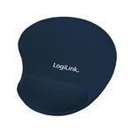 LogiLink Mauspad mit Silikon Gel Handauflage - Blau (ID0027B)